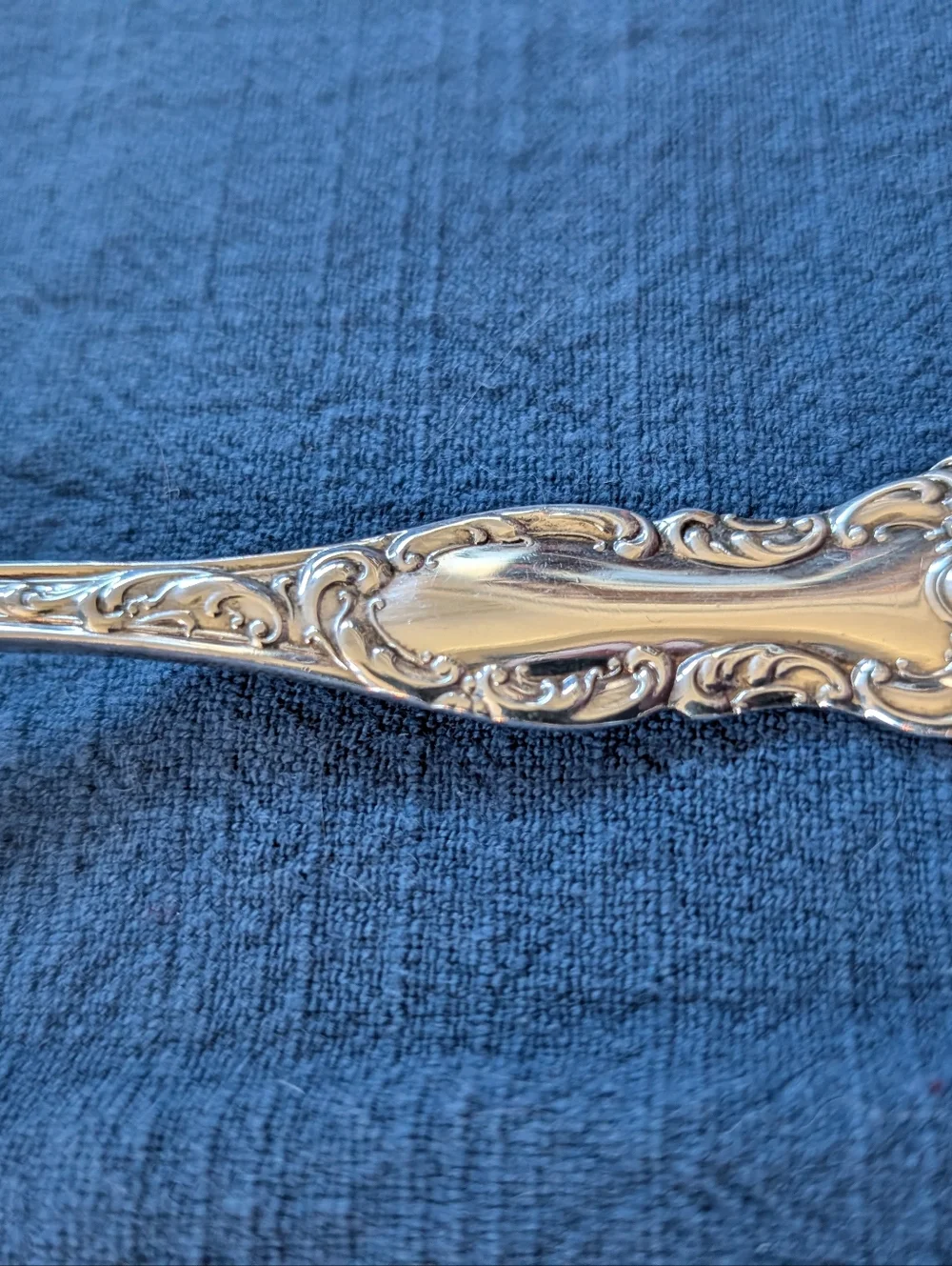 VTG‎ Oxford Silver Plate Meat Serving Fork, WM Rogers & Son AA, Made In USA 7.5